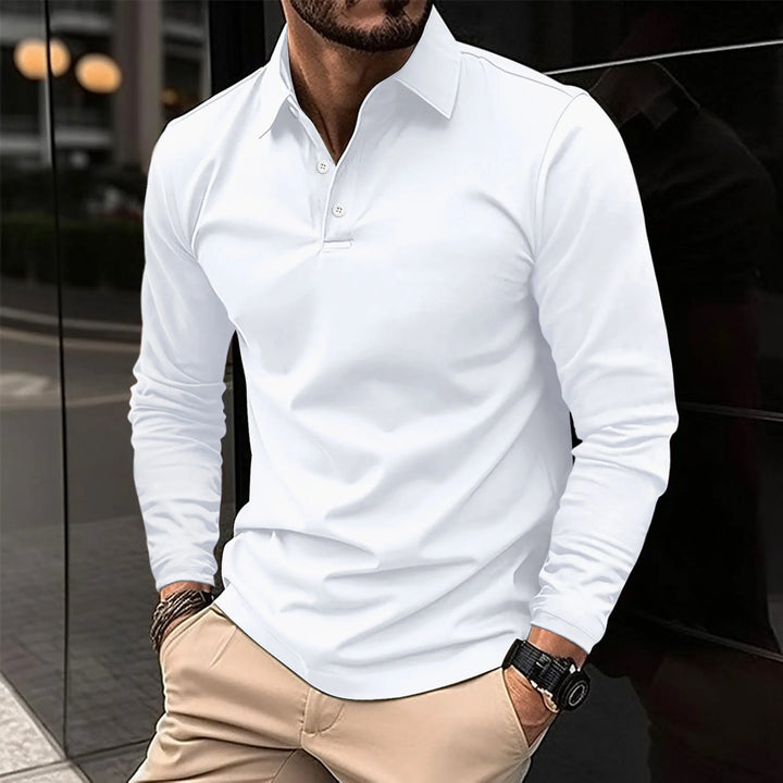 LONG SLEEVE POLO SHIRT FOR MEN