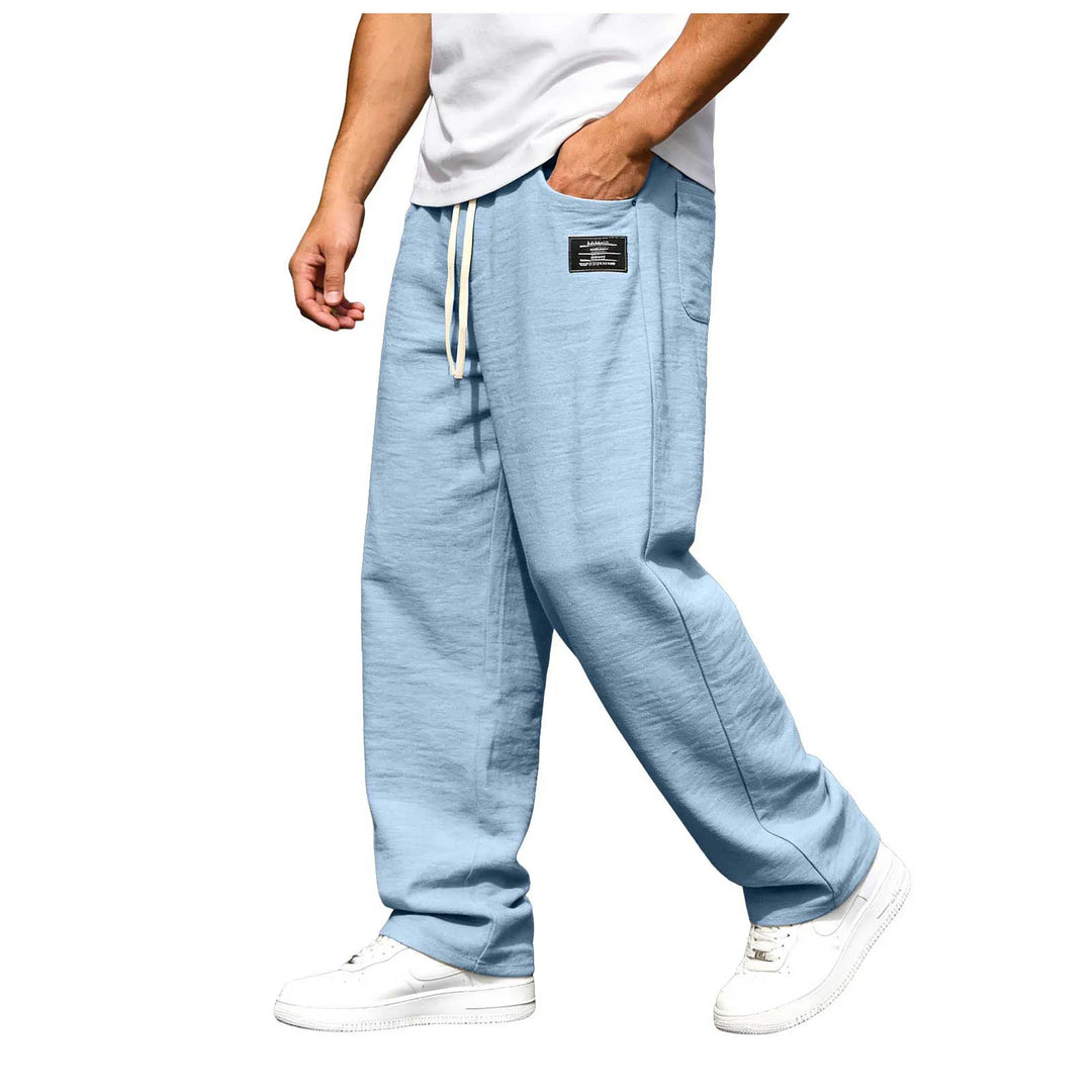 RELAXED STRAIGHT TROUSERS FOR MEN