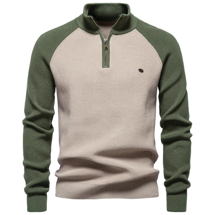 ZIPPERED PULLOVER FOR MEN