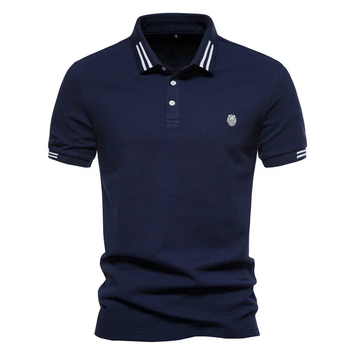 CONTRAST PIQUE POLO FOR MEN