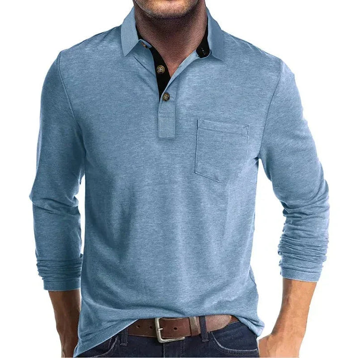 CLASSIC LONG SLEEVE POLO FOR MEN