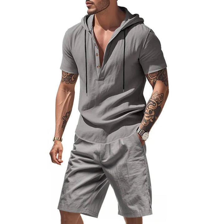 HOODED SHORT SET FOR MEN