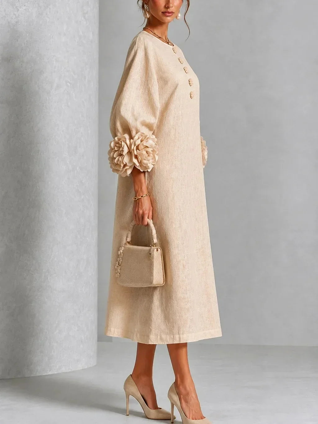 BEAUMONT NICE | ROBE MIDI ROMANTIQUE POUR FEMMES