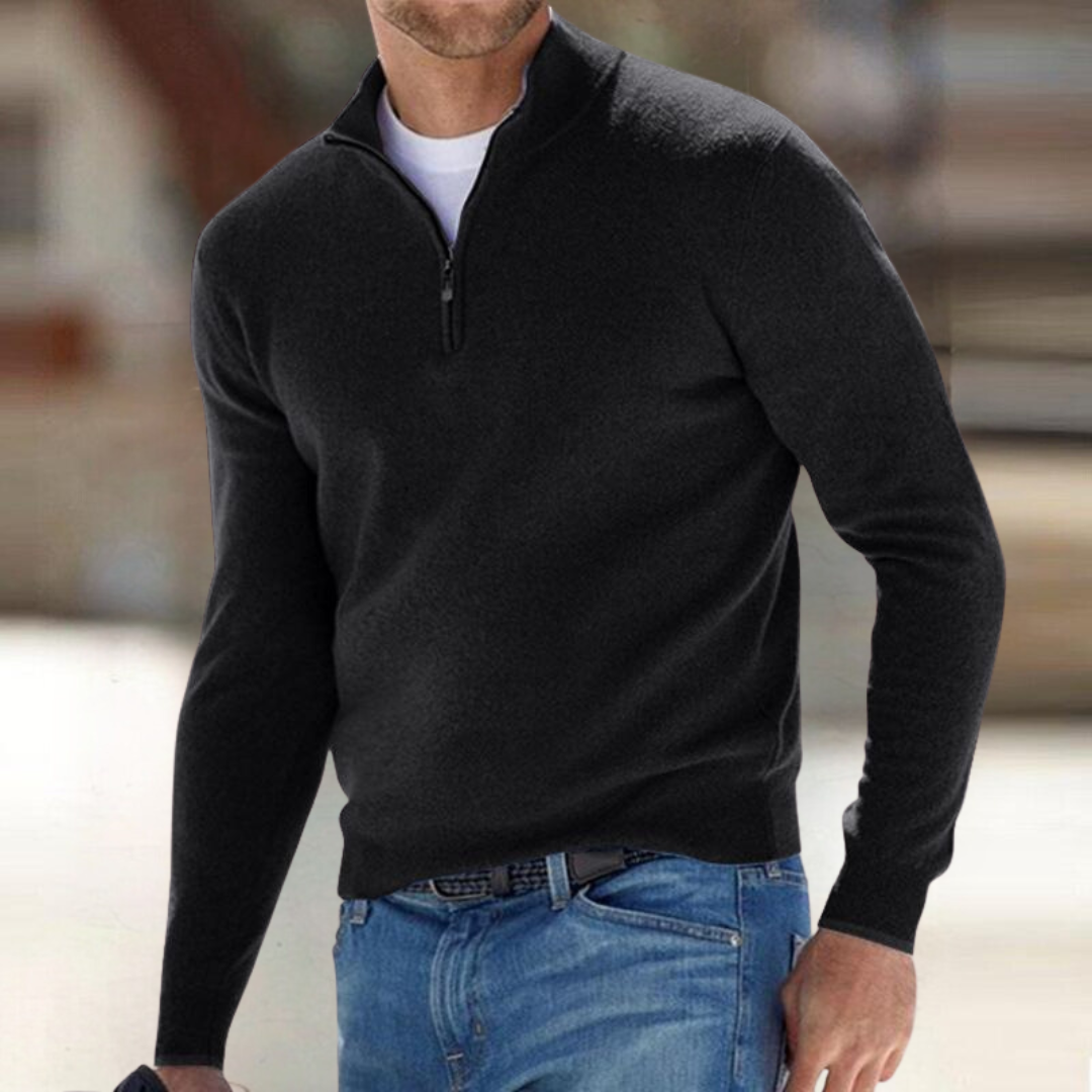 ZIP-UP PULLOVER FOR MEN