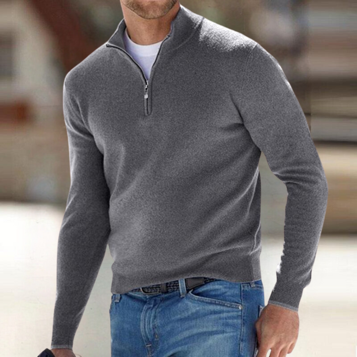 ZIP-UP PULLOVER FOR MEN