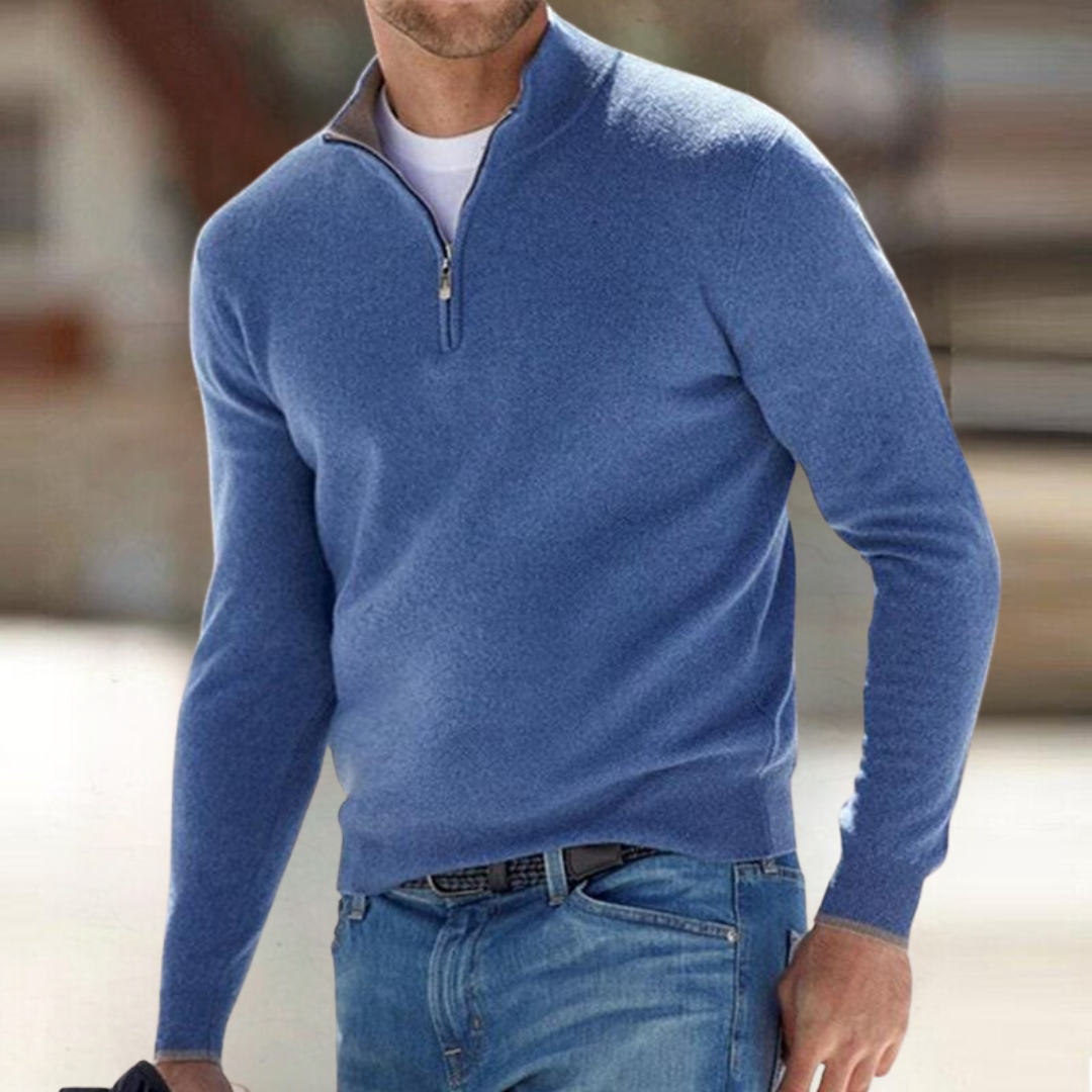 ZIP-UP PULLOVER FOR MEN