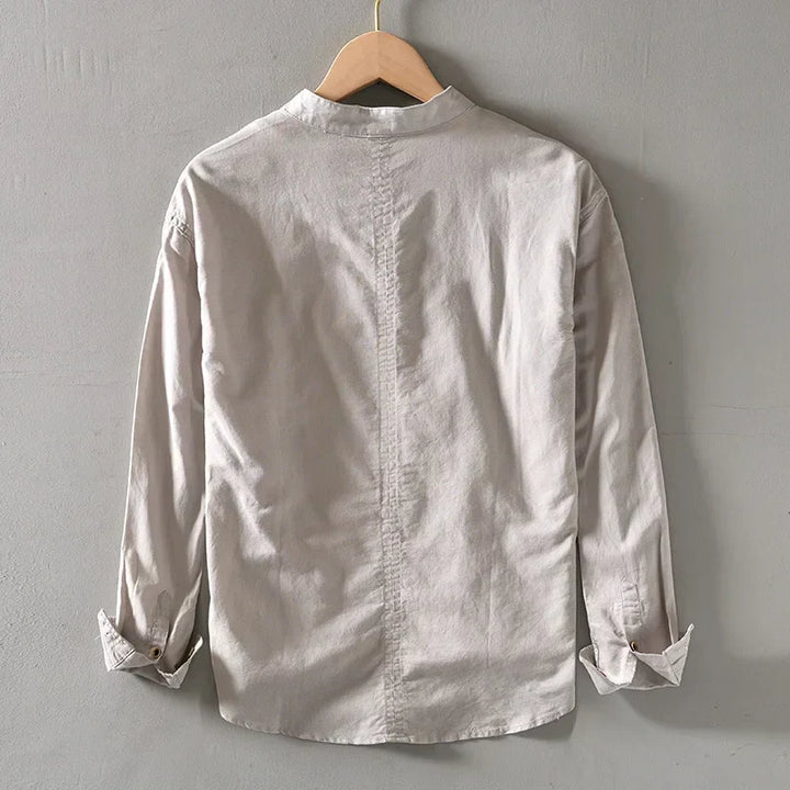 MINIMALIST LINEN SHIRT FOR MEN