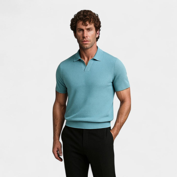 OPEN-COLLAR POLO FOR MEN