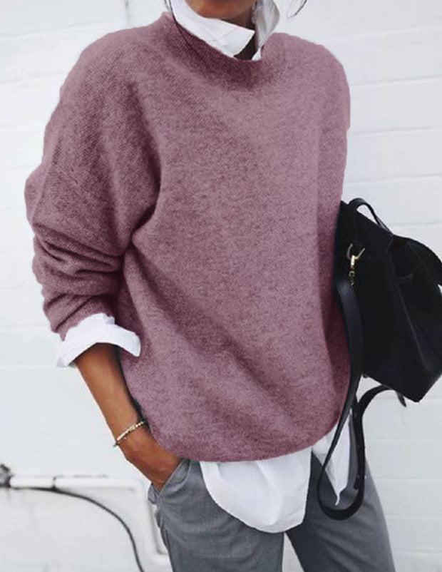 BEAUMONT NICE | PULL CLASSIQUE À MANCHES LONGUES POUR FEMMES