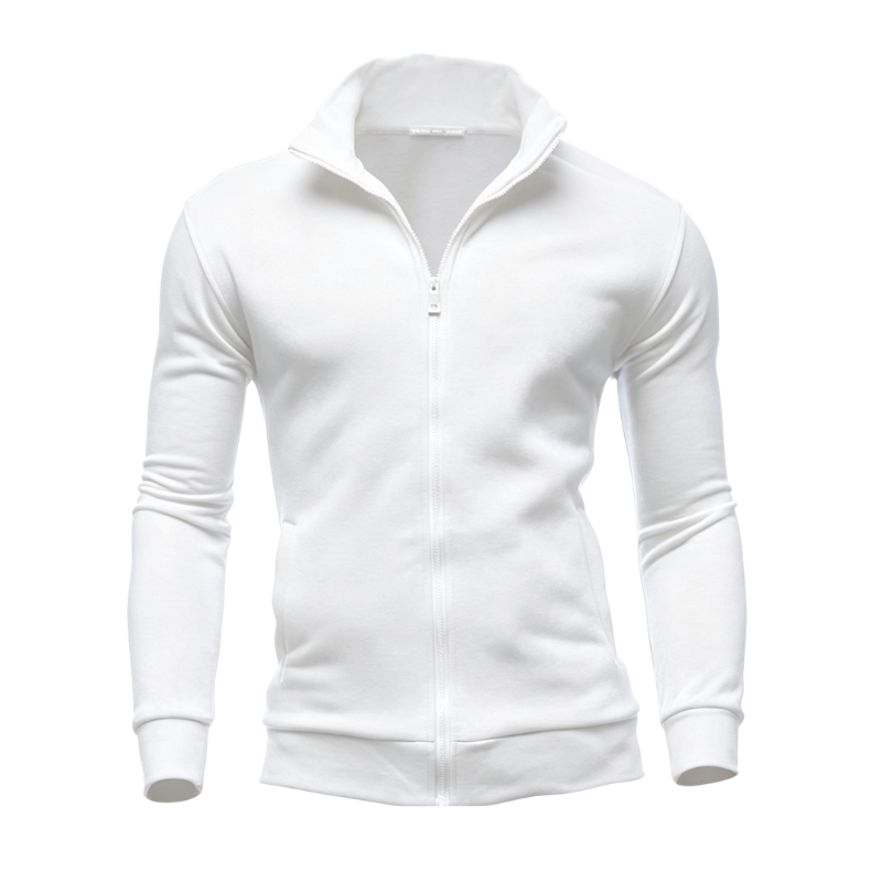 HIGH NECK ZIP HOODIE JACKET FOR MEN