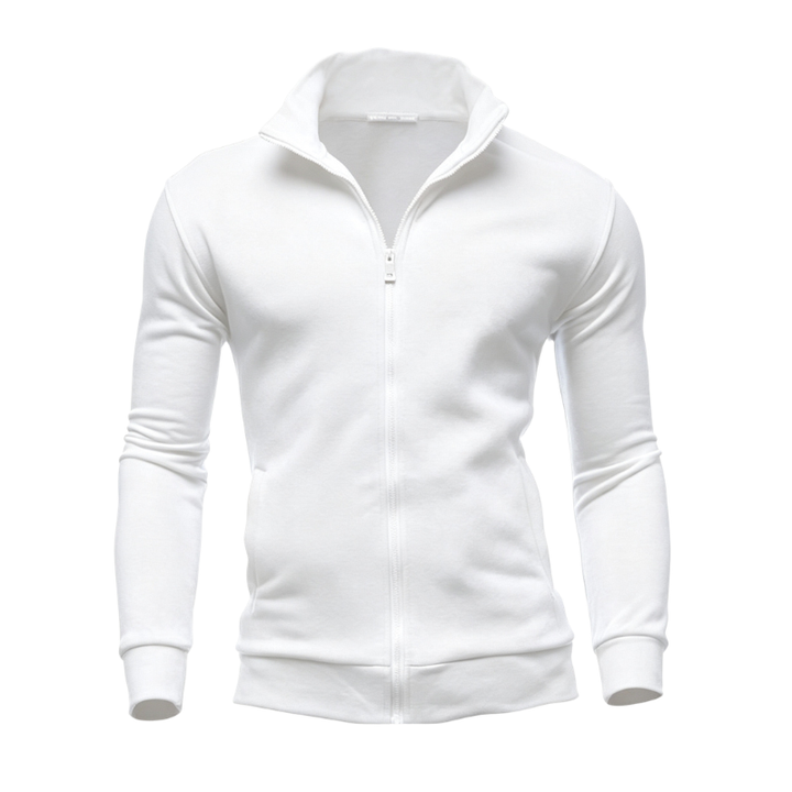 HIGH NECK ZIP HOODIE JACKET FOR MEN