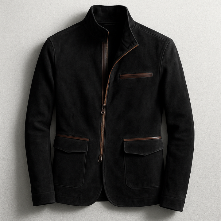 SUEDE FIELD JACKET FOR MEN