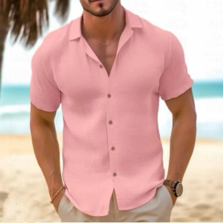 RELAXED COLLAR SHIRT FOR MEN