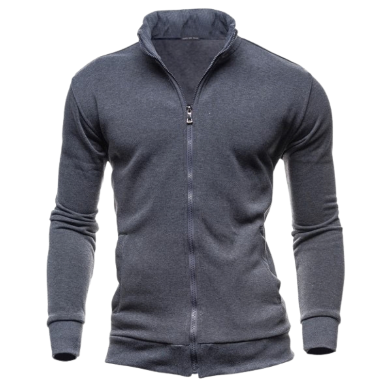 HIGH NECK ZIP HOODIE JACKET FOR MEN