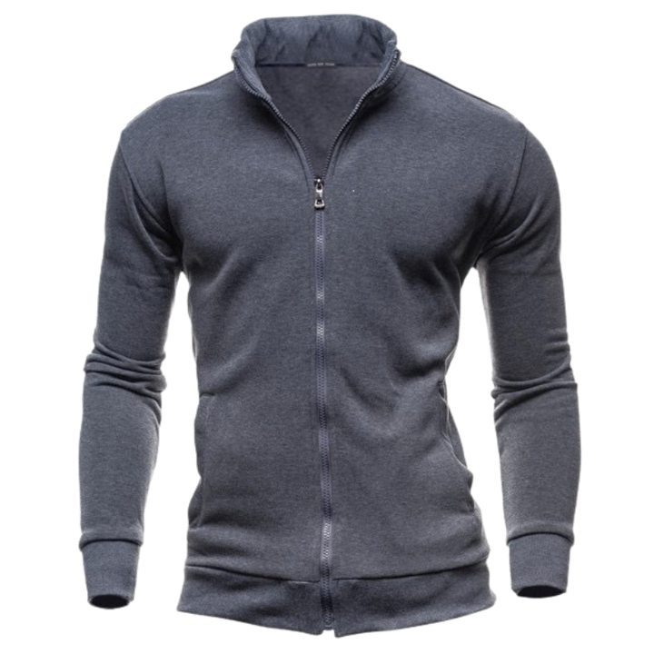 HIGH NECK ZIP HOODIE JACKET FOR MEN