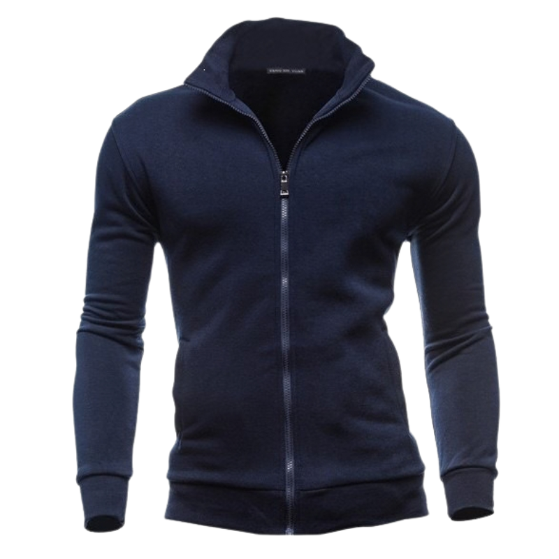 HIGH NECK ZIP HOODIE JACKET FOR MEN
