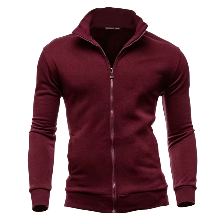 HIGH NECK ZIP HOODIE JACKET FOR MEN