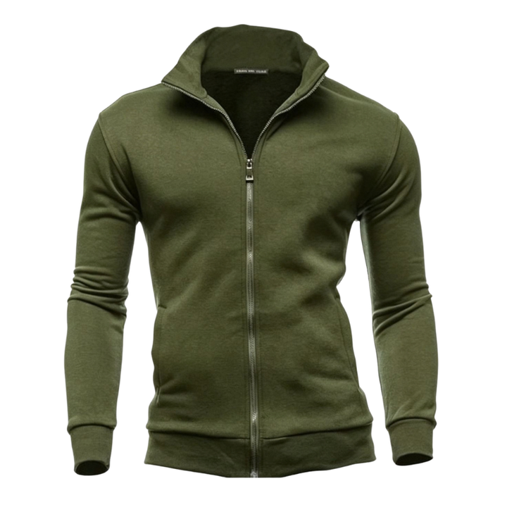 HIGH NECK ZIP HOODIE JACKET FOR MEN