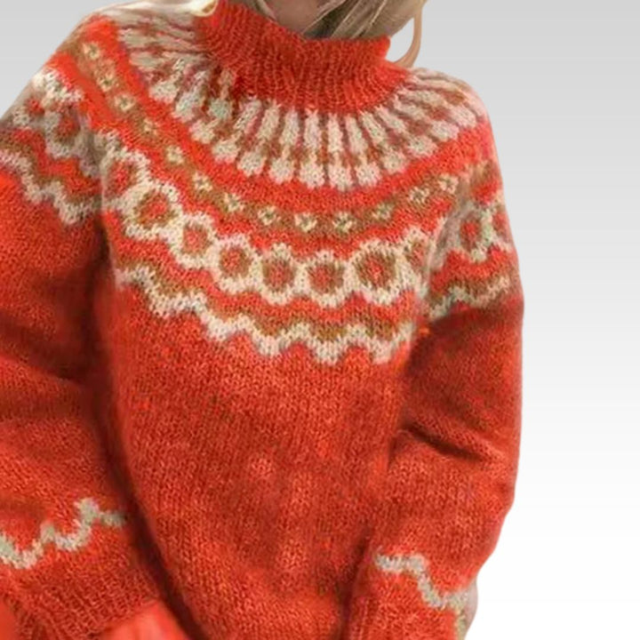 BEAUMONT NICE | PULL COL ROLLÉ RIBBÉ POUR FEMMES