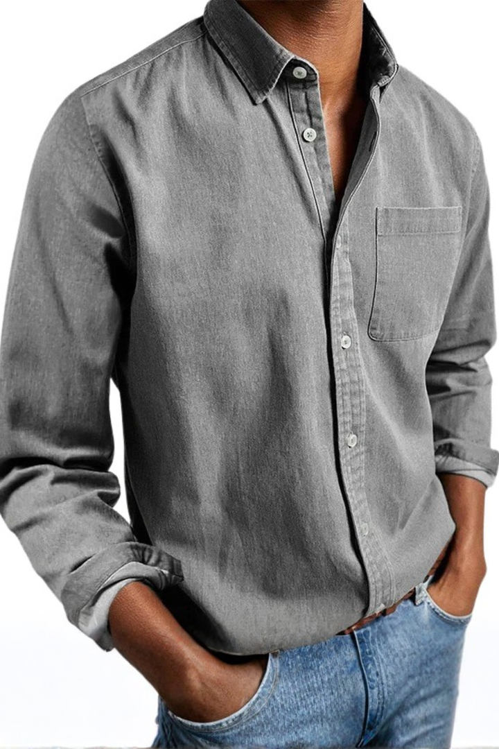 TAILORED BUTTON-UP SHIRT FOR MEN