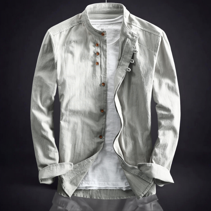 JAPANESE STAND COLLAR SHIRT FOR MEN