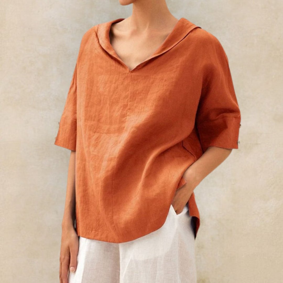 BEAUMONT NICE | CHEMISE À COL EN V POUR FEMME
