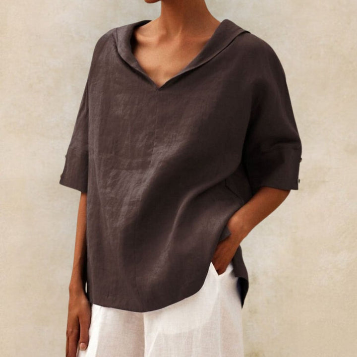 BEAUMONT NICE | CHEMISE À COL EN V POUR FEMME
