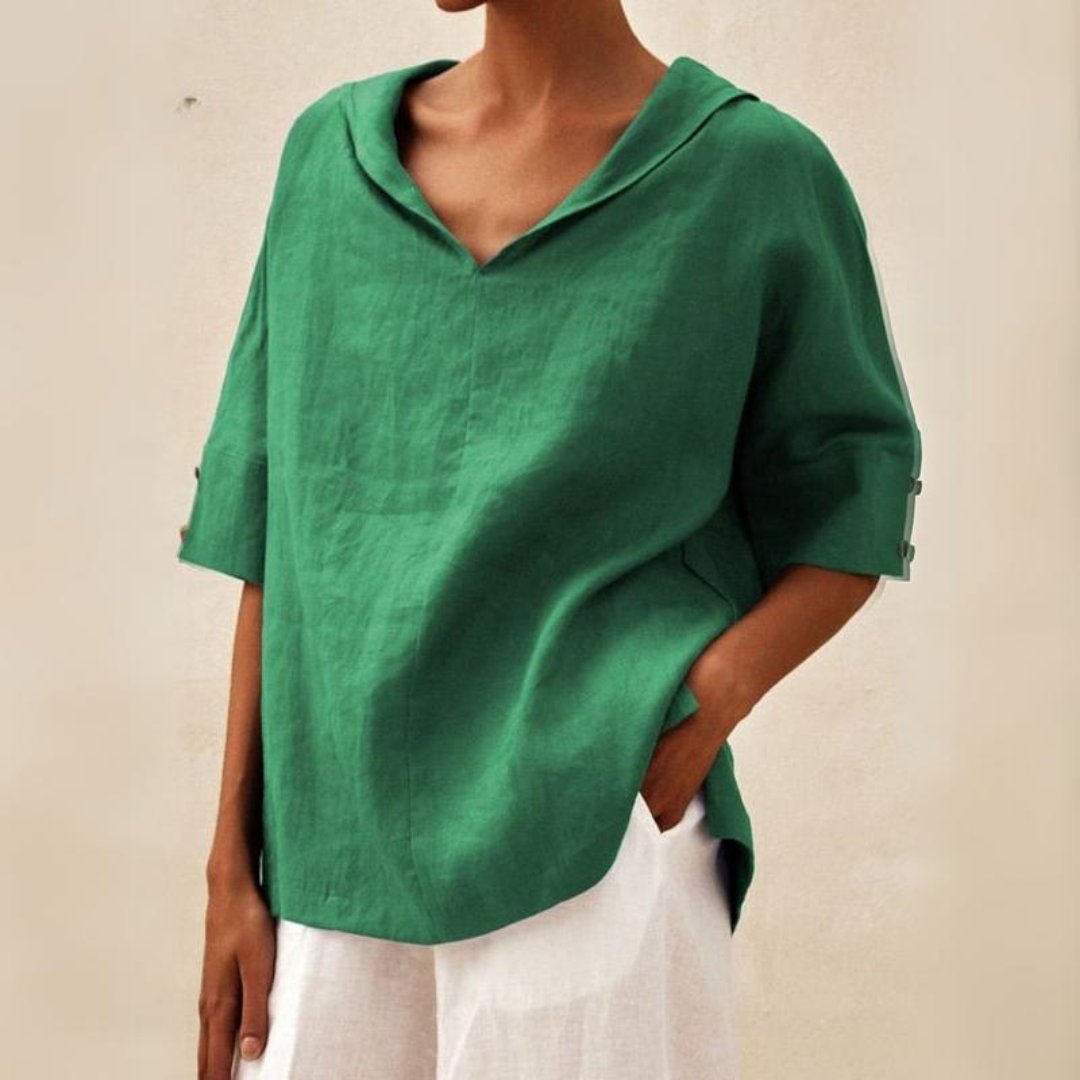 BEAUMONT NICE | CHEMISE À COL EN V POUR FEMME