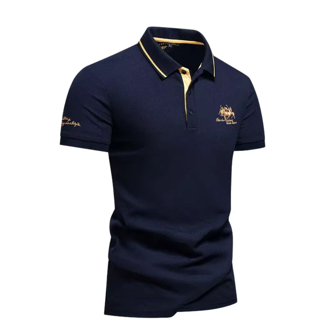 BUTTON COLLAR POLO FOR MEN