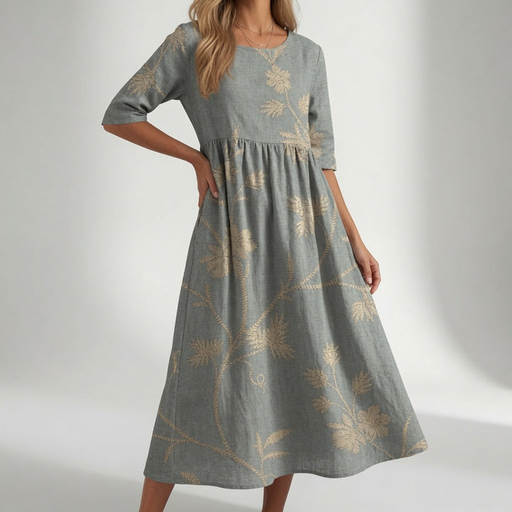 BEAUMONT NICE | ROBE MAXI FLORALE IMPRIMÉE POUR FEMMES