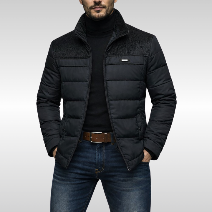 QUILTED FLEECE JACKET FOR MEN