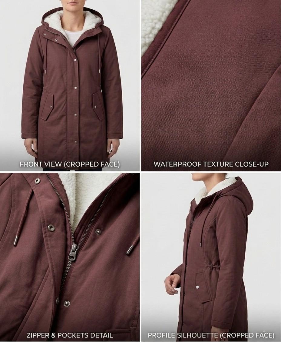 BEAUMONT NICE | PARKA D'HIVER DOUBLÉE EN POLAIRE POUR FEMMES