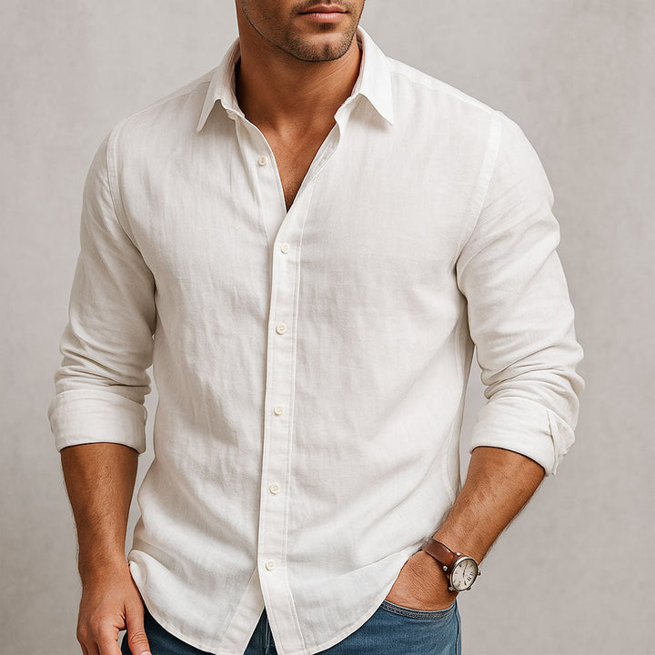 LINEN BLEND SHIRT FOR MEN