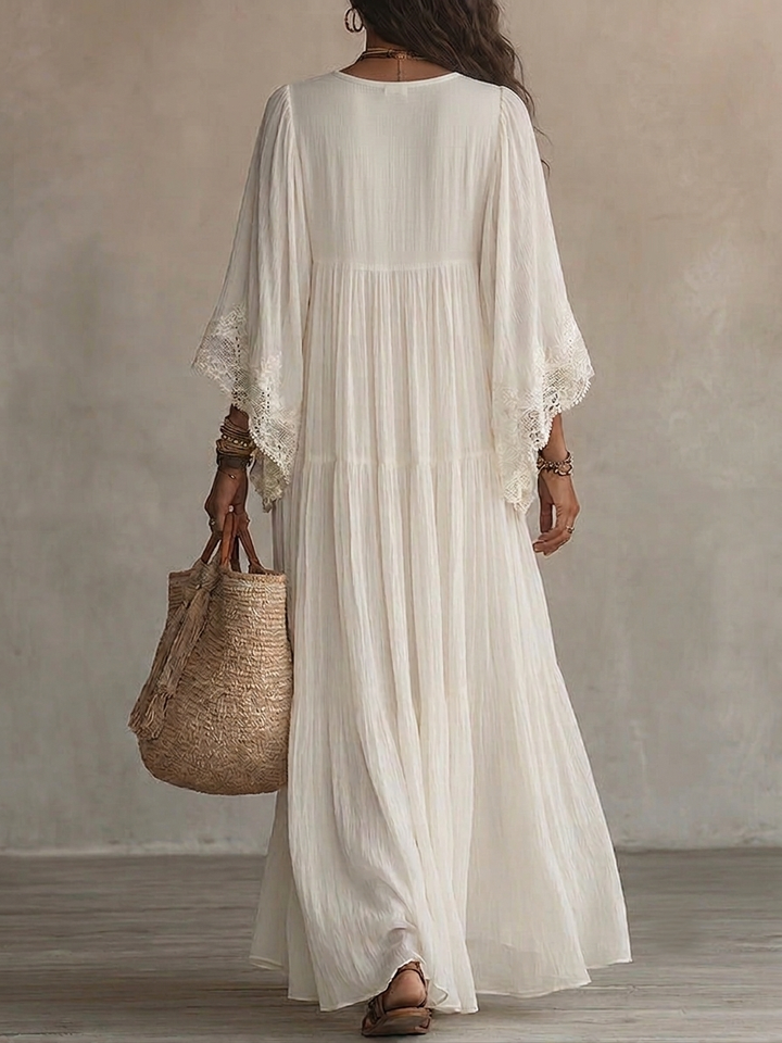 BEAUMONT NICE | ROBE MAXI AVEC DENTELLE POUR FEMMES