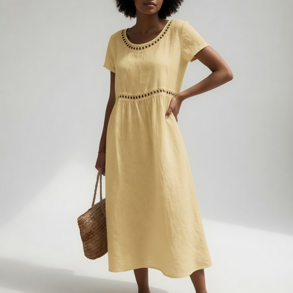 BEAUMONT NICE | ROBE EMPIRE BRODÉE POUR FEMMES