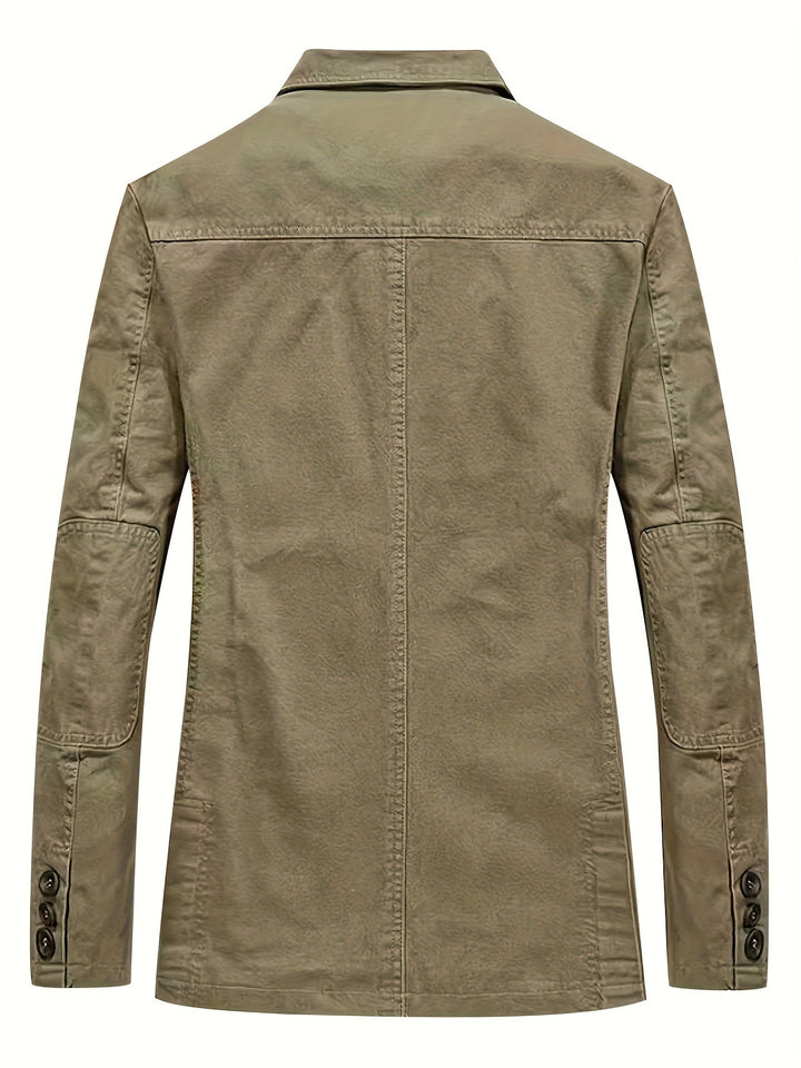 COTTON LAPEL BLAZER FOR MEN