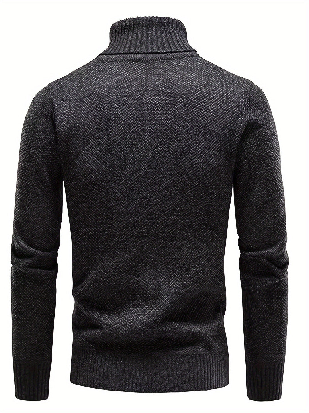 RIB KNIT LAPEL SWEATER FOR MEN