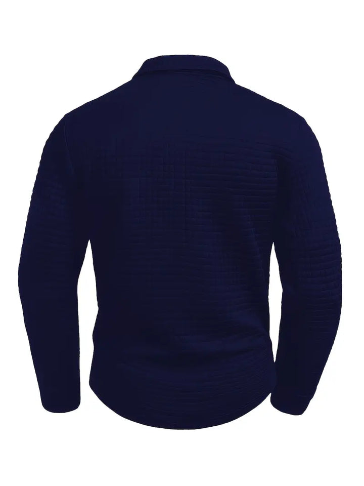 WAFFLE TEXTURE POLO FOR MEN