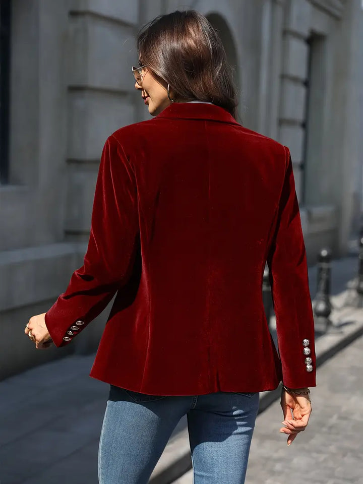 BEAUMONT NICE | BLAZER EN AJUSTÉ AVEC BOUTONS DORÉS POUR FEMMES