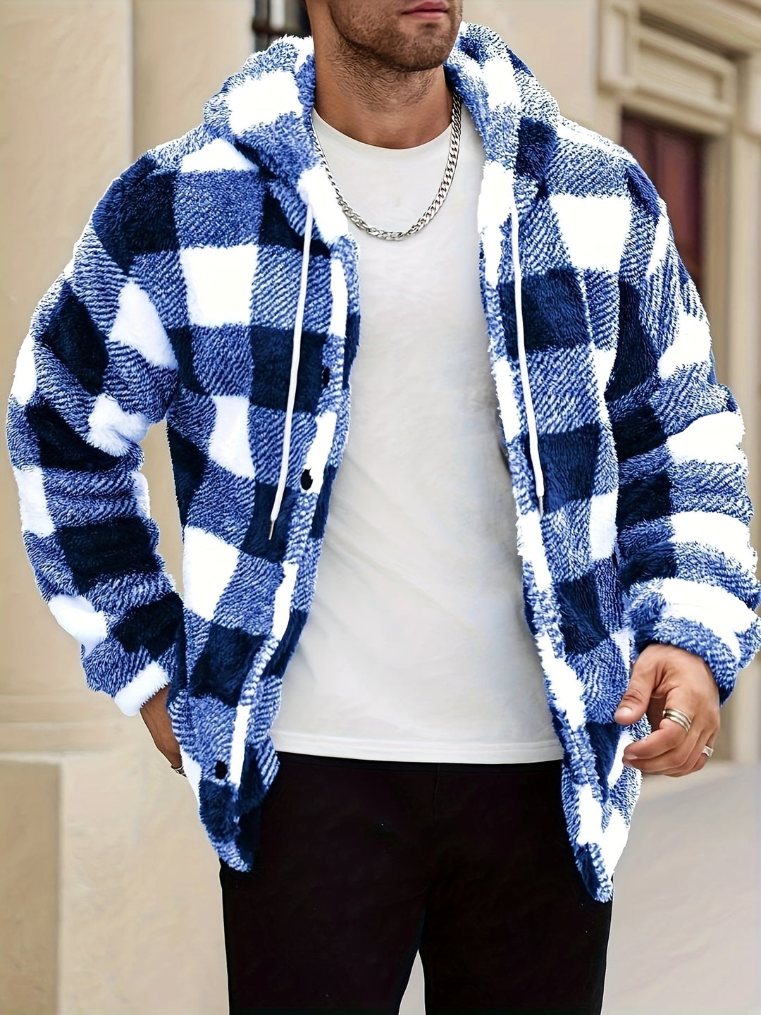 COLOURBLOCK HOODED JACKET FOR MEN