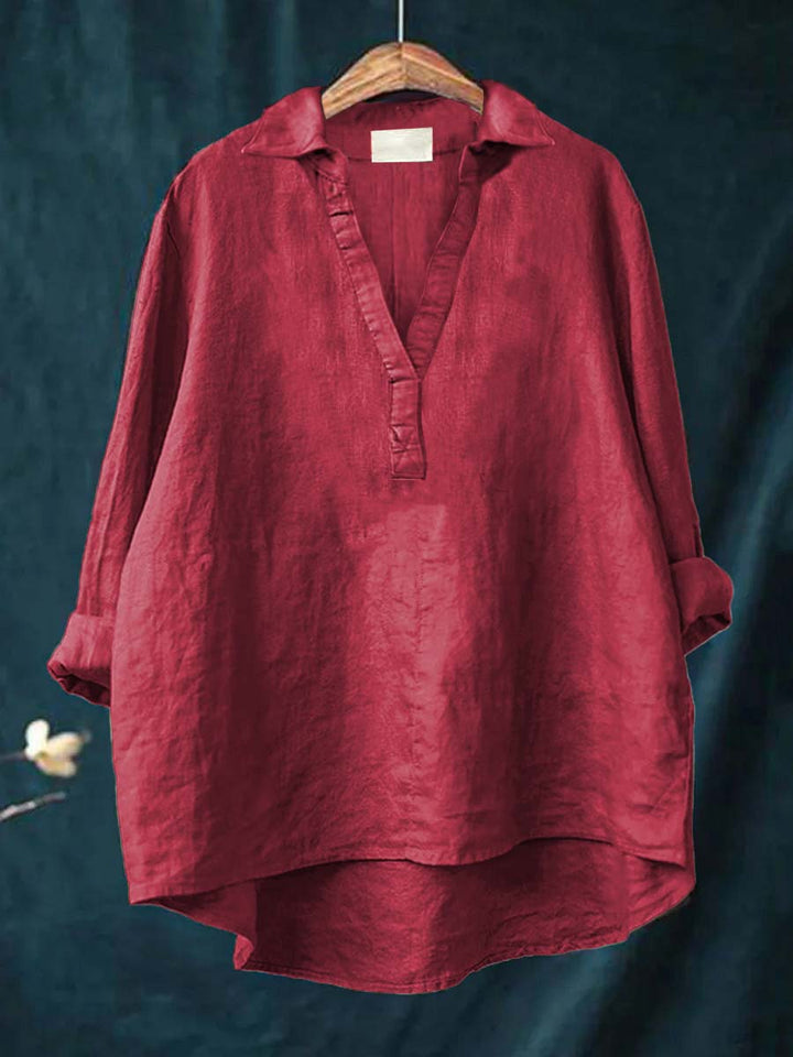 BEAUMONT NICE | BLOUSE COL V POUR FEMMES