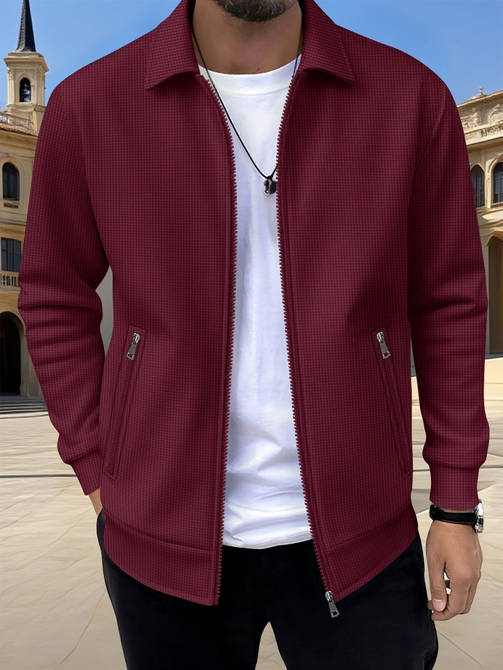 SPORTS LAPEL ZIP JACKET FOR MEN