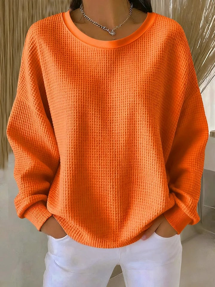 BEAUMONT NICE | PULL OVERSIZE EN MAILLE GAUFRÉE POUR FEMME