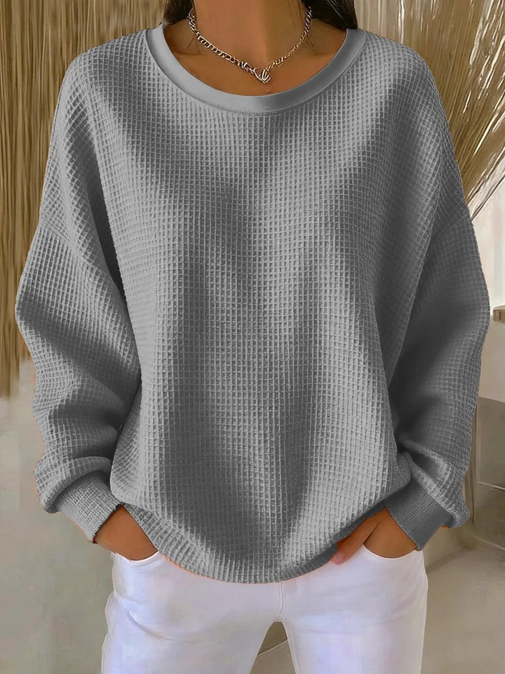 BEAUMONT NICE | PULL OVERSIZE EN MAILLE GAUFRÉE POUR FEMME