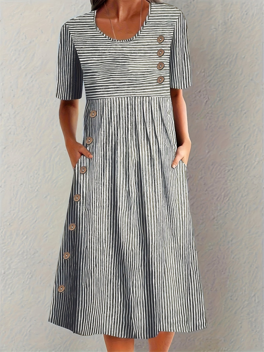 BEAUMONT NICE | ROBE D'ÉTÉ À RAYURES POUR FEMMES