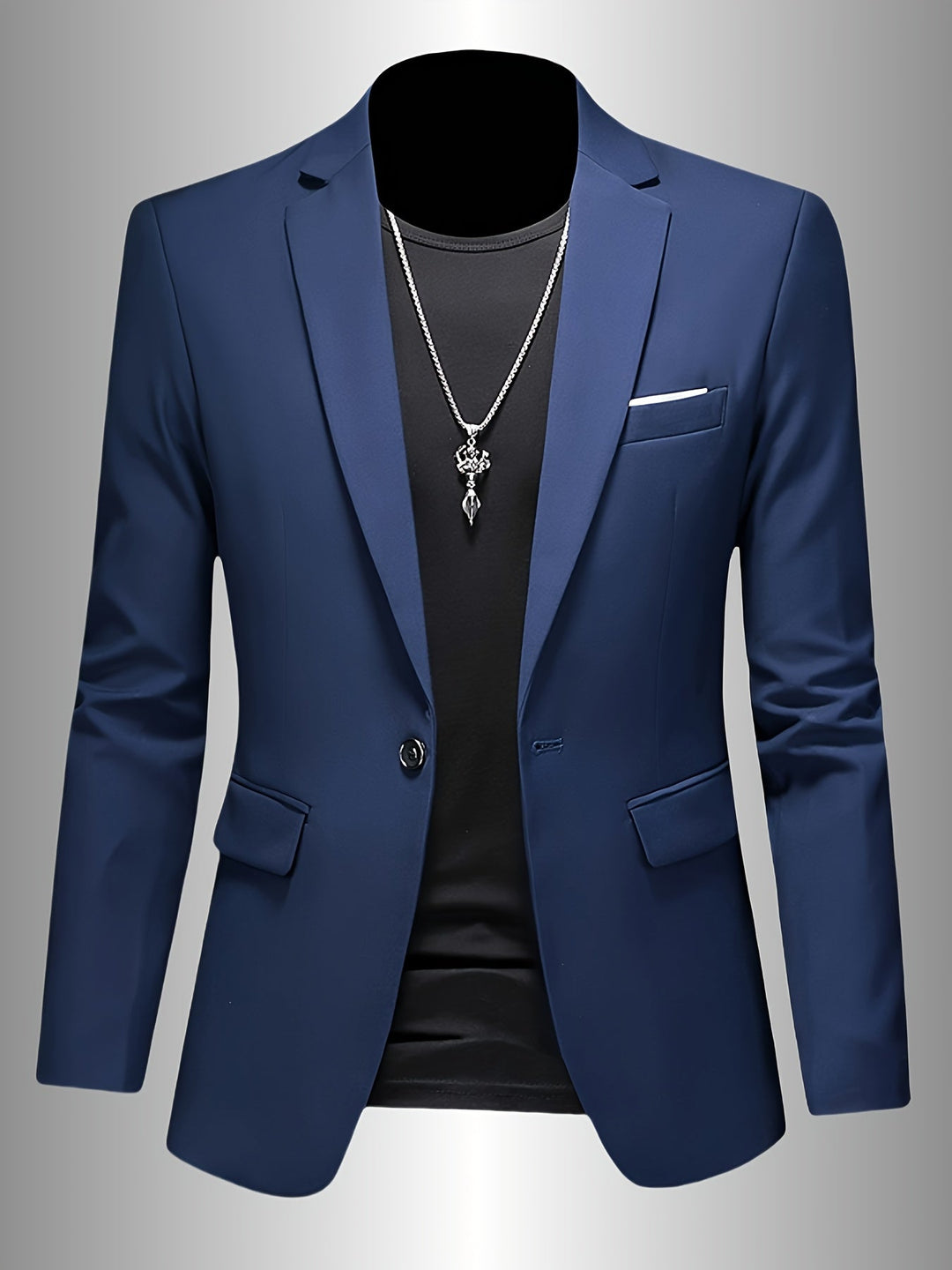 SKINNY LAPEL BLAZER FOR MEN