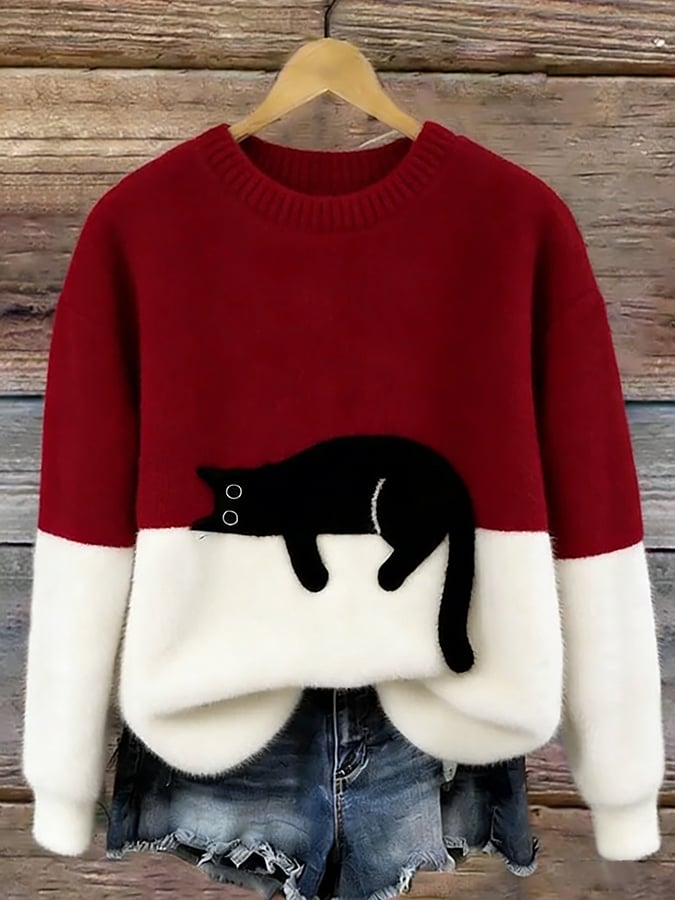 BEAUMONT NICE | PULL DÉTENDUE À MOTIFS POUR FEMMES