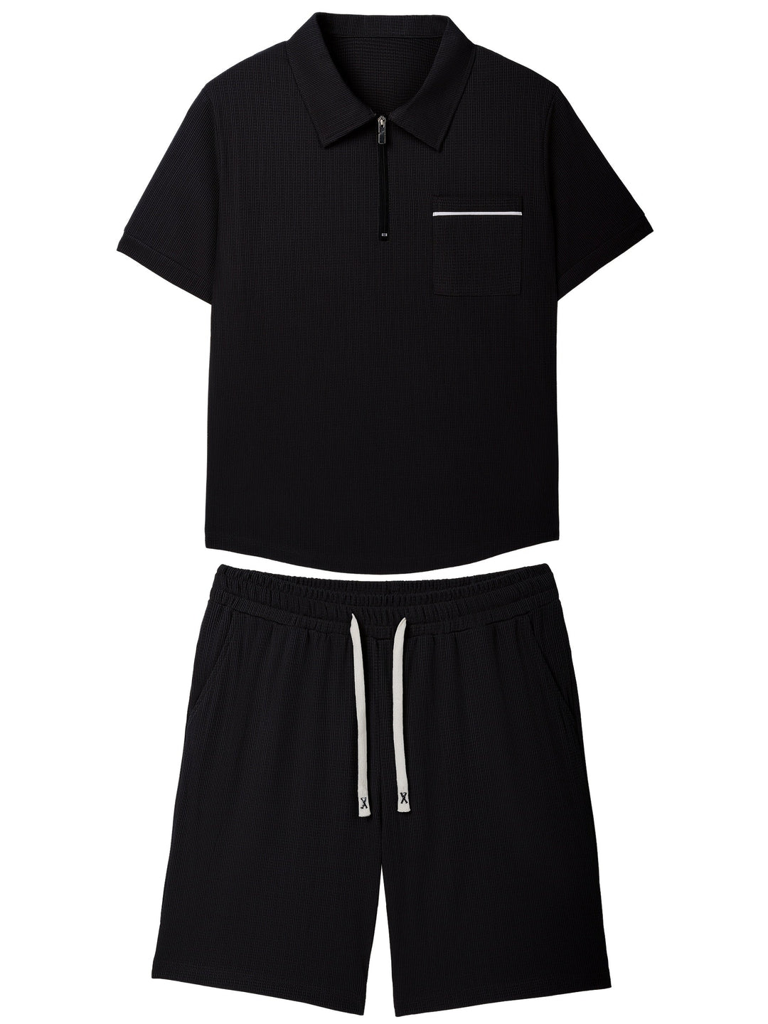 DRAWSTRING POLO SET FOR MEN