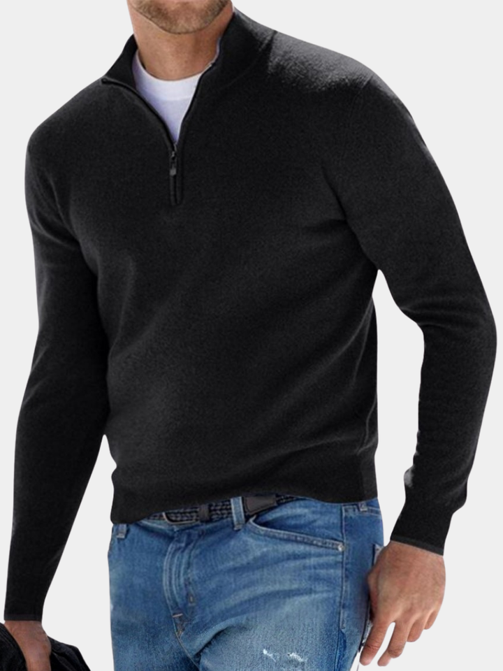 ZIP-UP PULLOVER FOR MEN