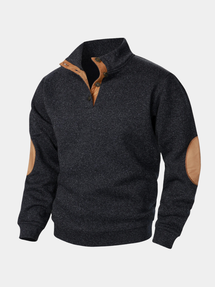 PULLOVER WITH HALF-ZIP FOR MEN